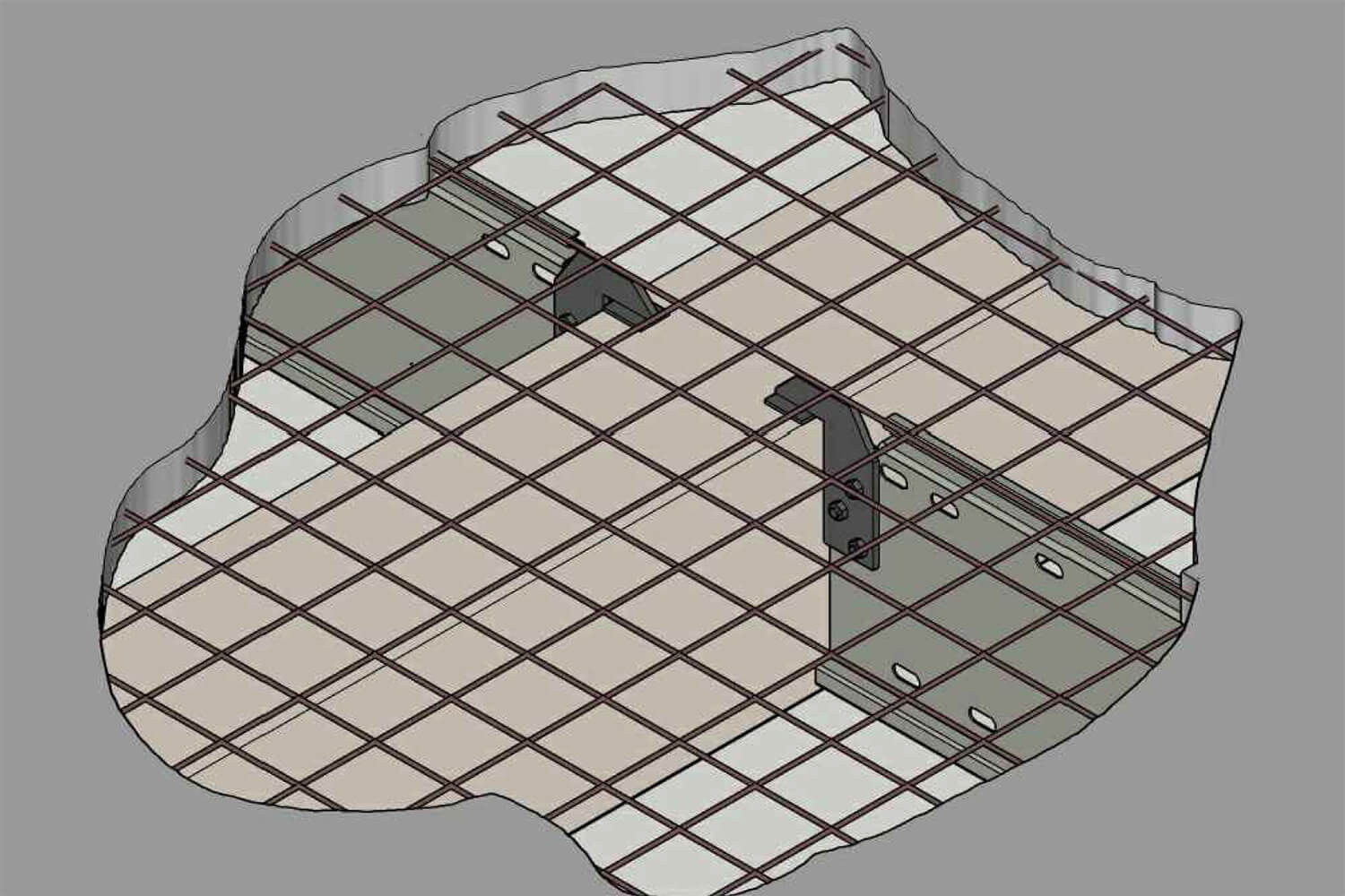 Instiu Beam Support - Super Floor Concrete Beam Connection Detail